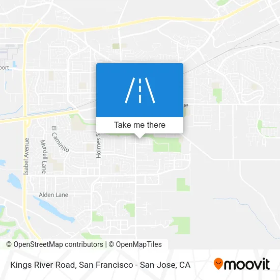 Kings River Road map
