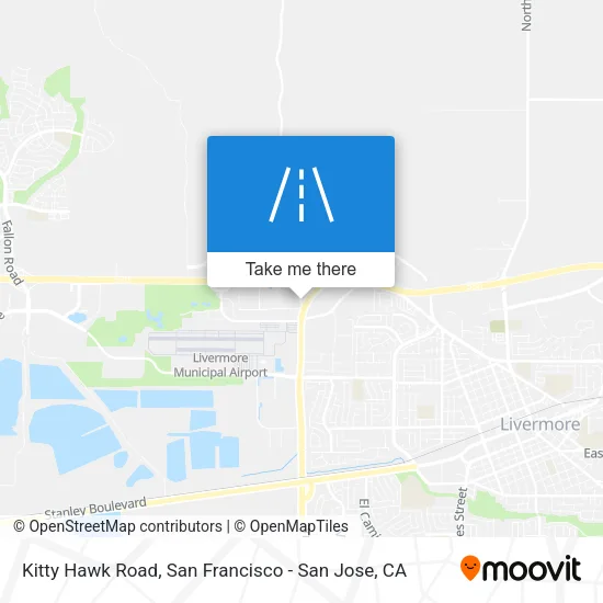Mapa de Kitty Hawk Road