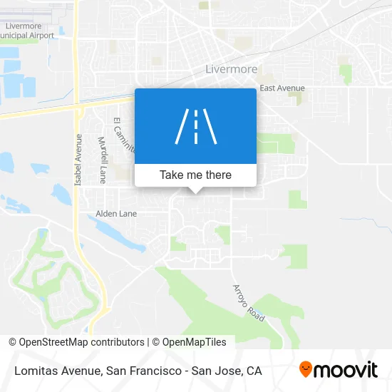 Lomitas Avenue map