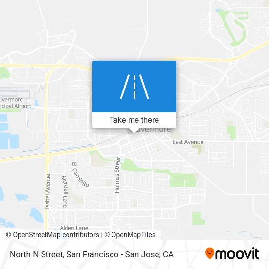 North N Street map