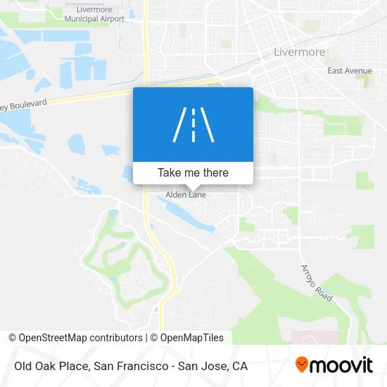 Mapa de Old Oak Place