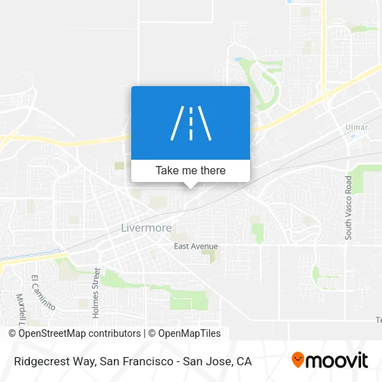 Ridgecrest Way map