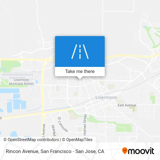 Rincon Avenue map