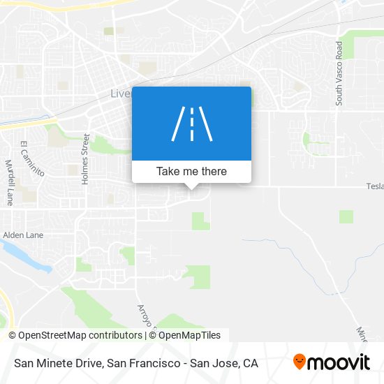 San Minete Drive map