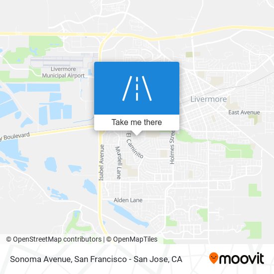 Sonoma Avenue map