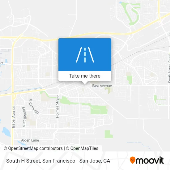 South H Street map