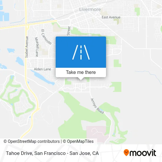 Tahoe Drive map