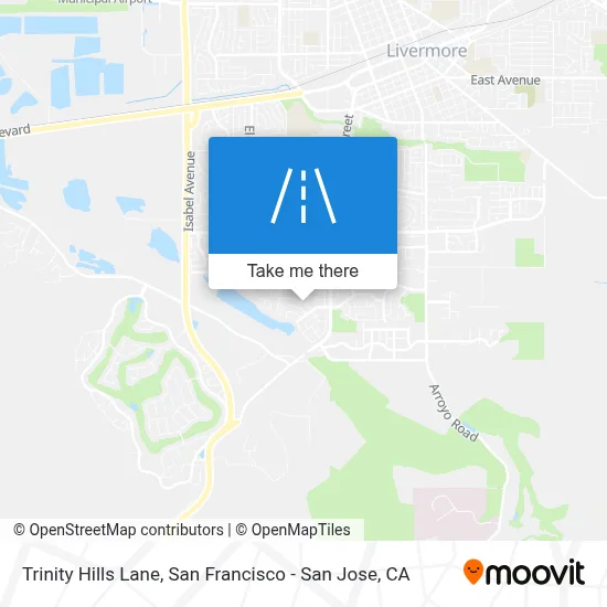 Trinity Hills Lane map