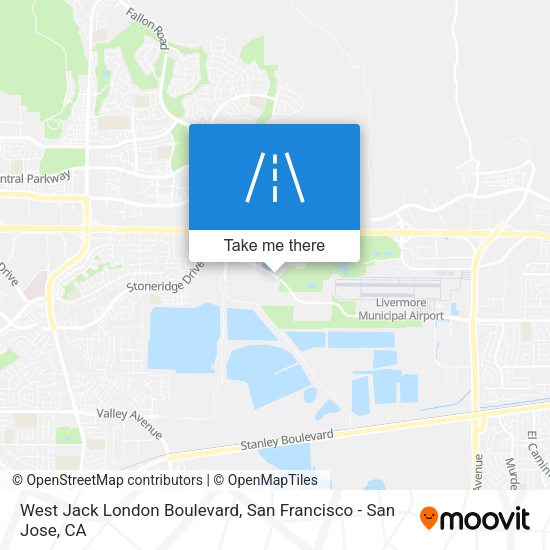 Mapa de West Jack London Boulevard