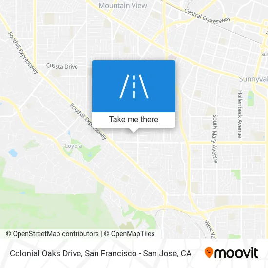 Colonial Oaks Drive map
