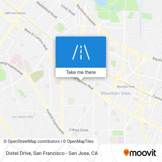 Mapa de Distel Drive