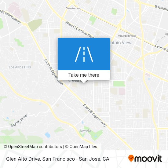 Glen Alto Drive map