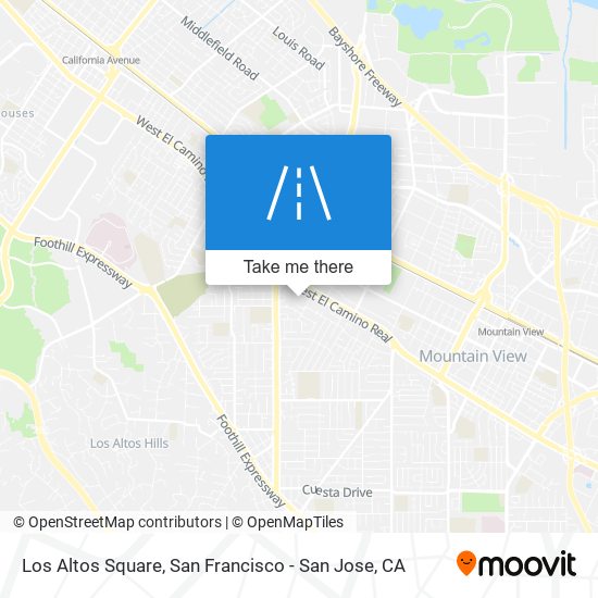 Los Altos Square map