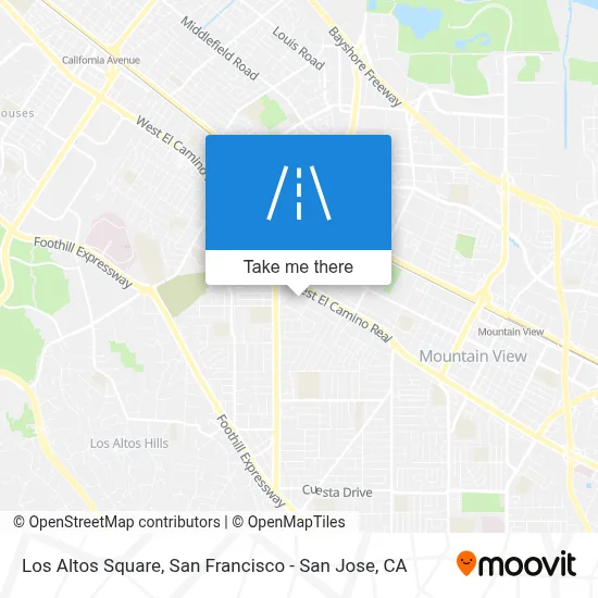 Los Altos Square map