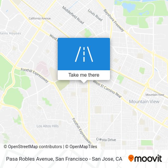 Pasa Robles Avenue map