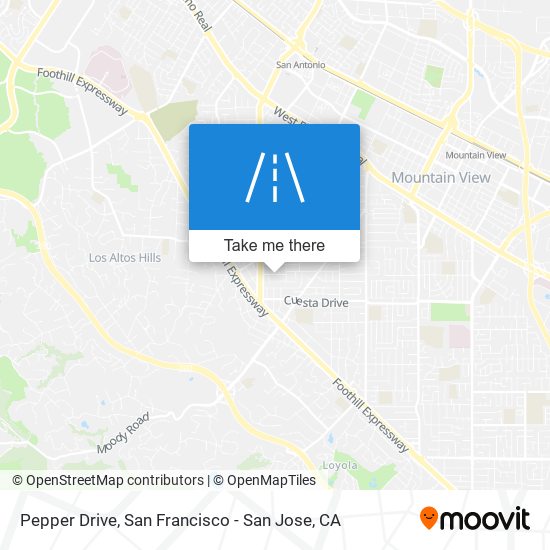 Pepper Drive map