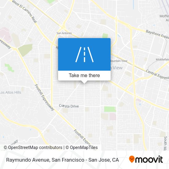 Raymundo Avenue map