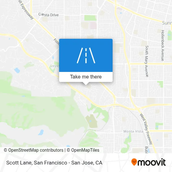 Scott Lane map