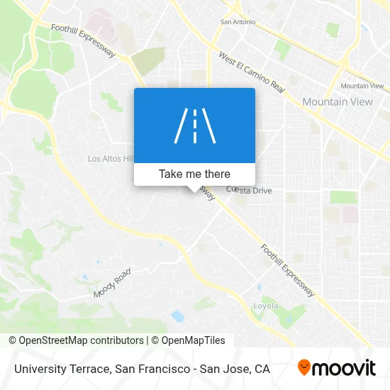 University Terrace map