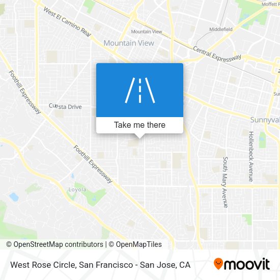 West Rose Circle map