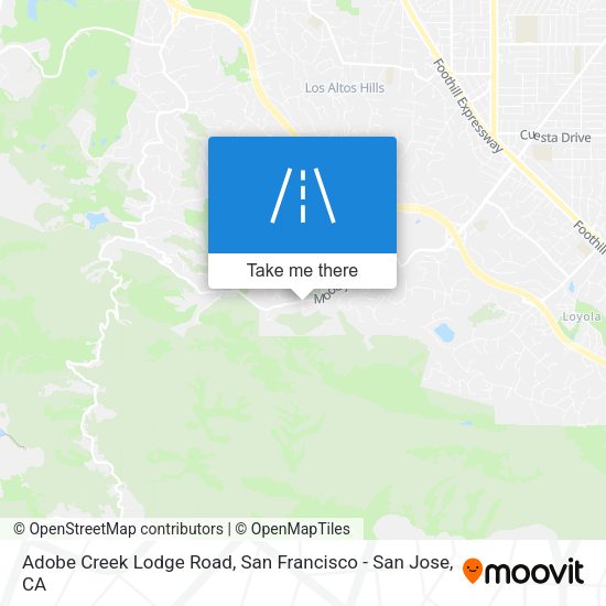 Adobe Creek Lodge Road map