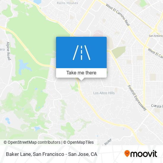 Mapa de Baker Lane