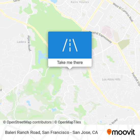 Baleri Ranch Road map