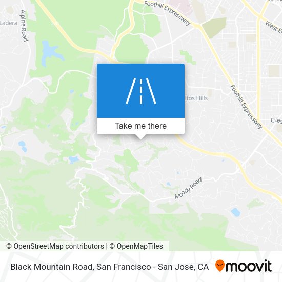 Mapa de Black Mountain Road