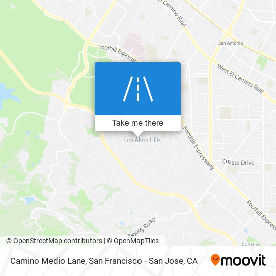 Camino Medio Lane map