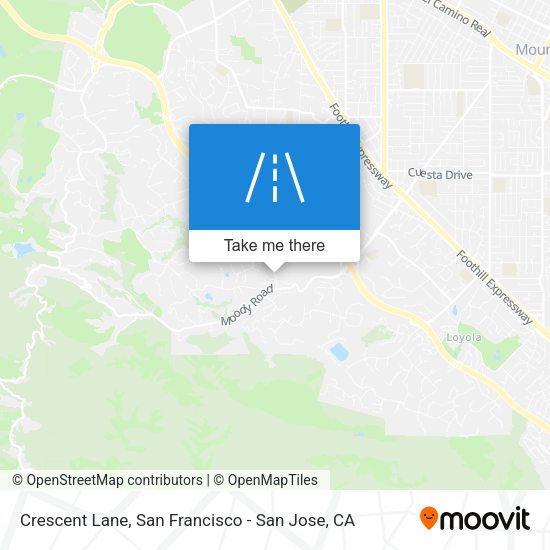 Mapa de Crescent Lane