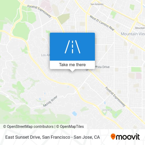 East Sunset Drive map