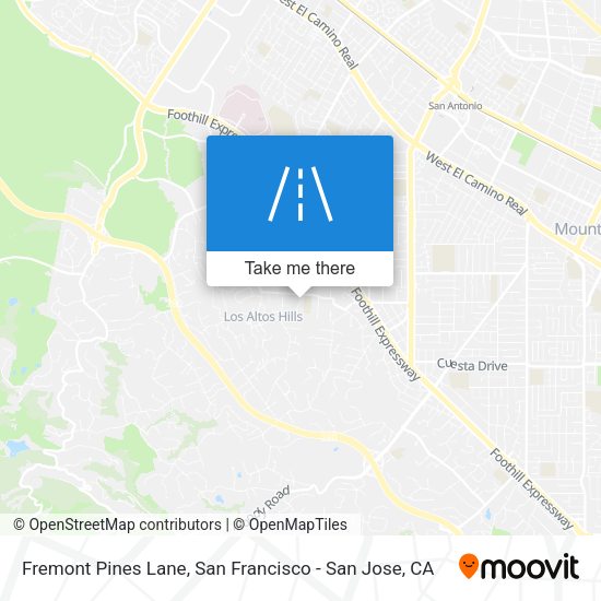 Fremont Pines Lane map