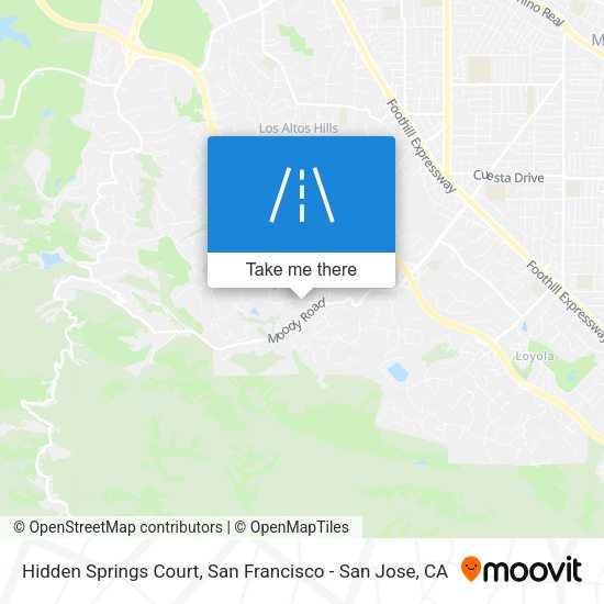 Hidden Springs Court map