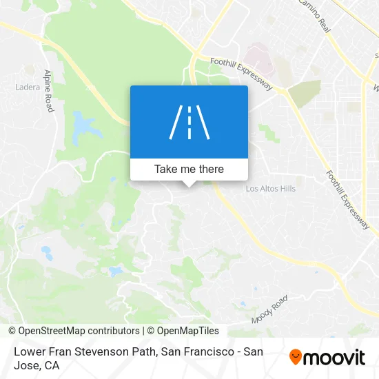 Lower Fran Stevenson Path map