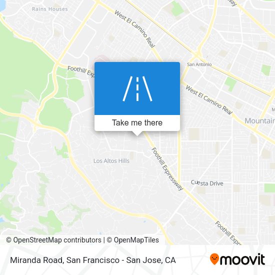 Mapa de Miranda Road