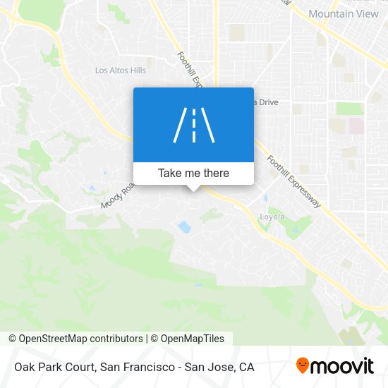 Mapa de Oak Park Court
