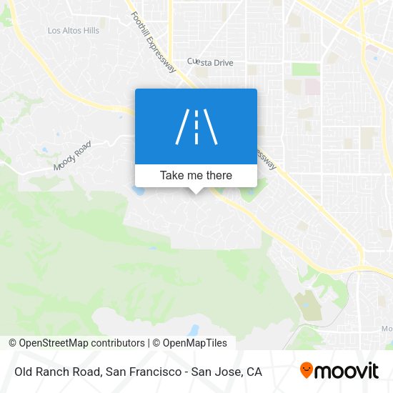 Old Ranch Road map