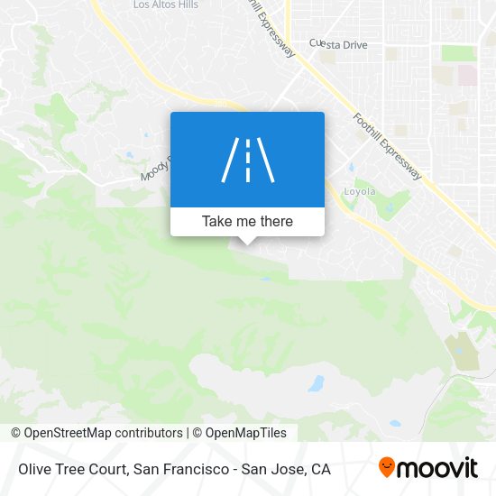 Mapa de Olive Tree Court