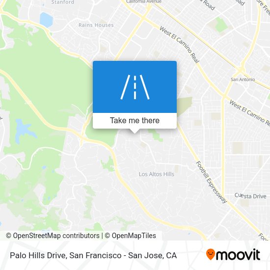 Mapa de Palo Hills Drive