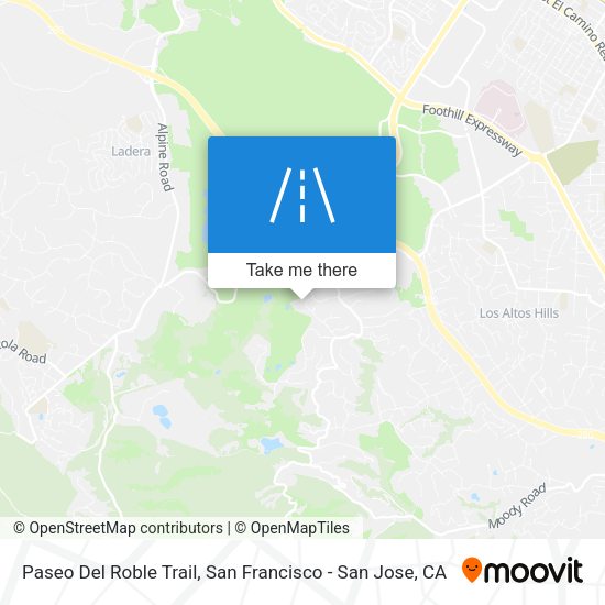 Paseo Del Roble Trail map
