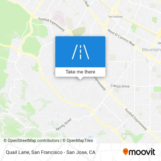 Quail Lane map