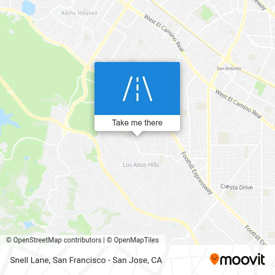 Snell Lane map