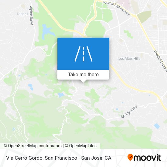 Mapa de Via Cerro Gordo