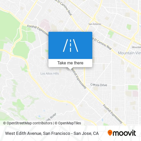 Mapa de West Edith Avenue