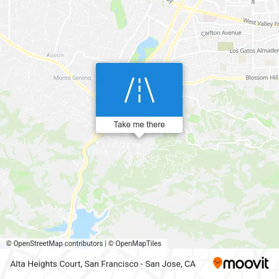 Mapa de Alta Heights Court