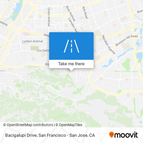 Bacigalupi Drive map