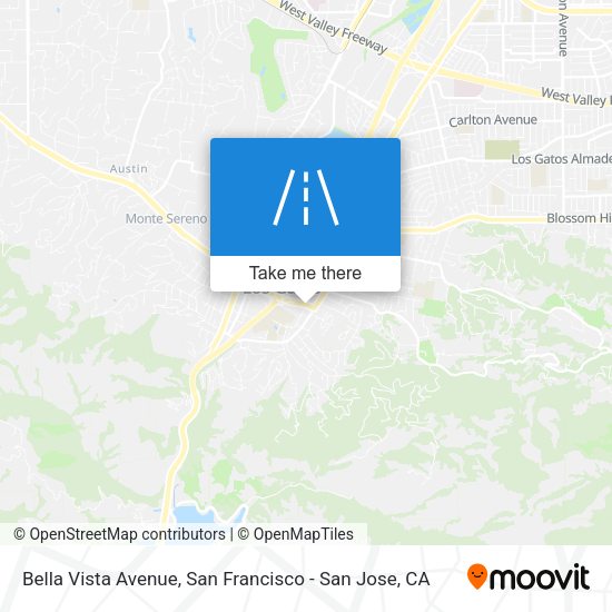 Bella Vista Avenue map