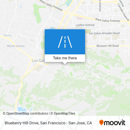 Blueberry Hill Drive map