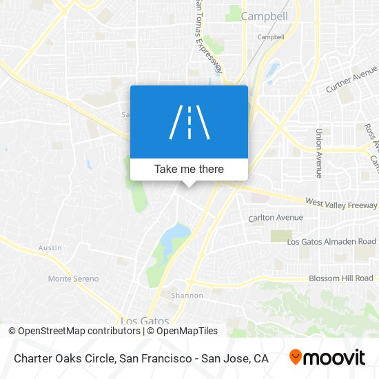 Mapa de Charter Oaks Circle