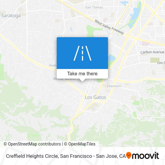 Creffield Heights Circle map